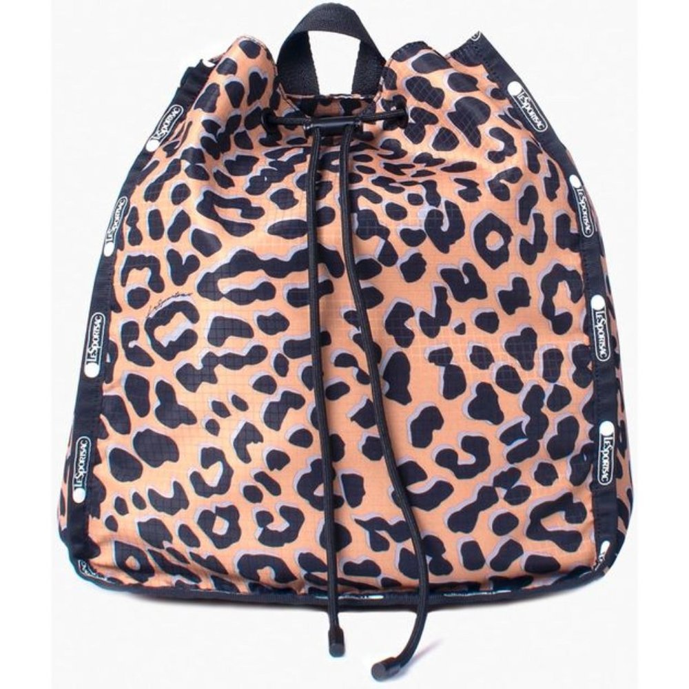 Lesportsac Leopard Nadine Drawstring Backpack